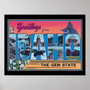 Hälsning från Idaho Poster