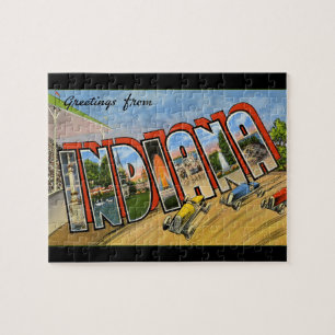 Hälsning från Indiana Retro Puzzle Pussel