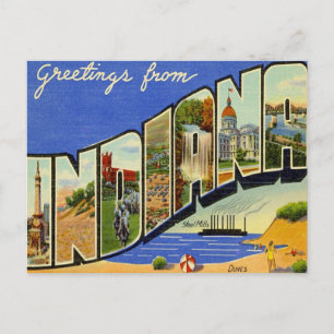Hälsning från Indiana Vykort
