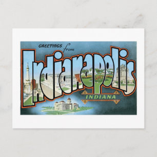 Hälsning från Indianapolis, Indiana! Vykort