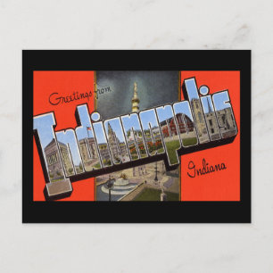 Hälsning från Indianapolis Indiana Vykort