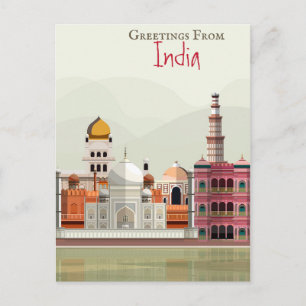 Hälsning från Indien Vykort
