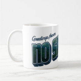 Hälsning från ingen signal kaffemugg