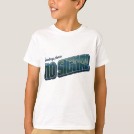 Hälsning från ingen signal t shirt