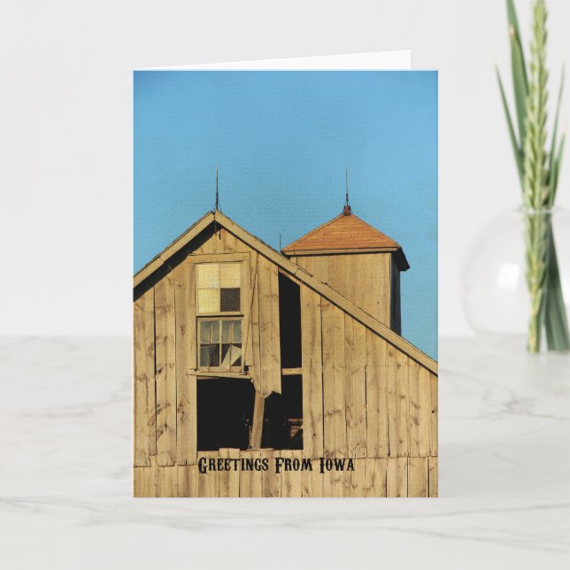 Hälsning från Iowa Kort (Framsida)