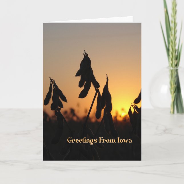 Hälsning från Iowa Kort (Framsida)
