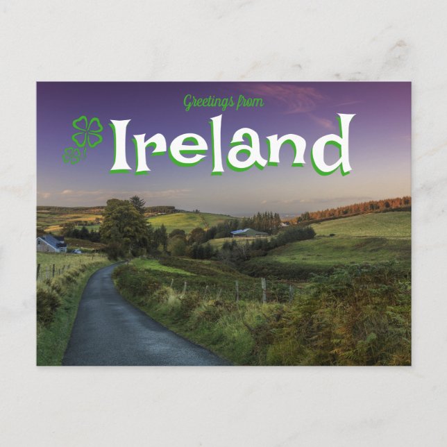 Hälsning från Ireland Scenia vycard Vykort (Framsida)