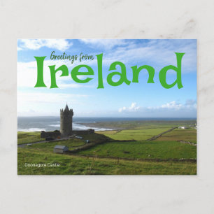 Hälsning från Irland Doonagore Castle Postcard Vykort