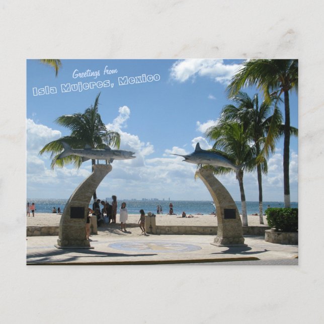 Hälsning från Isla Mujeres, Mexiko Vykort (Framsida)