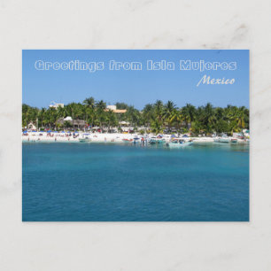 Hälsning från Isla Mujeres, Mexiko Vykort