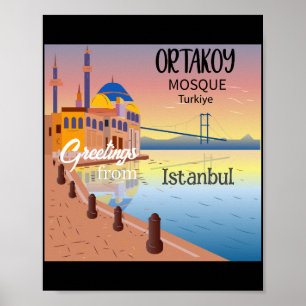 Hälsning från Istanbul Turkiet Poster