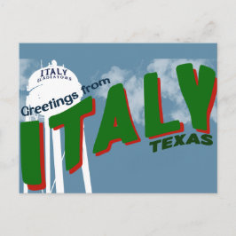 Hälsning från Italien (Texas) Vykort