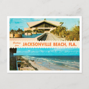 Hälsning från Jacksonville Beach, Florida Travel Vykort