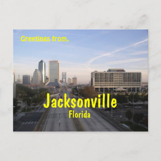 Hälsning från Jacksonville Florida, postkort Vykort