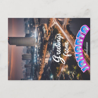 Hälsning från Jakarta Indonesia Vykort