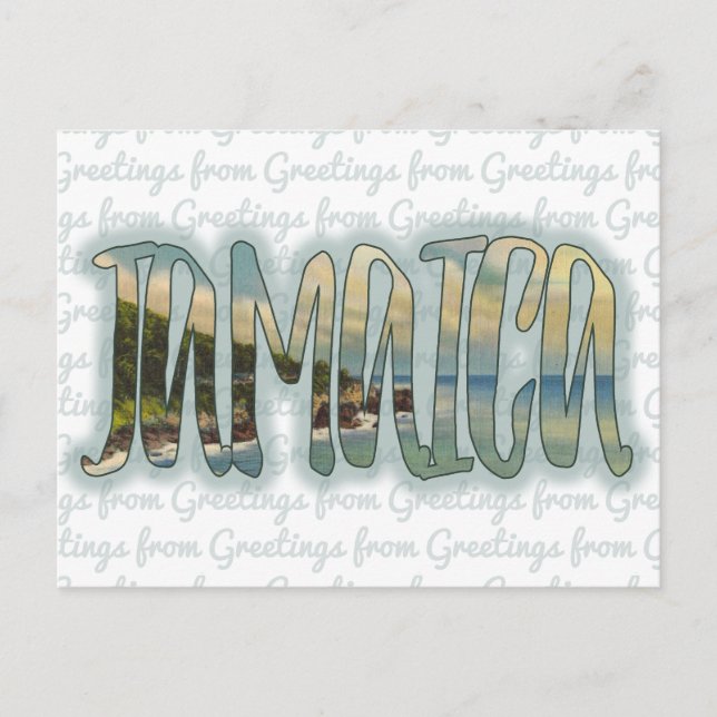 Hälsning från Jamaica-vykort Vykort (Framsida)