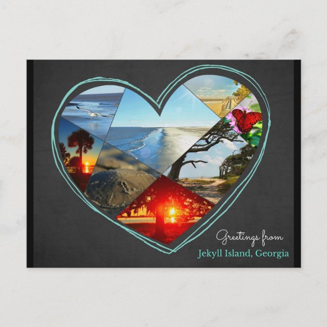 Hälsning från Jekyll Island, Georgia ♥ Postcard Vykort (Framsida)