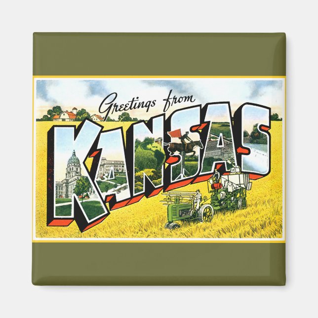 Hälsning från Kansas Magnet (Framsidan)