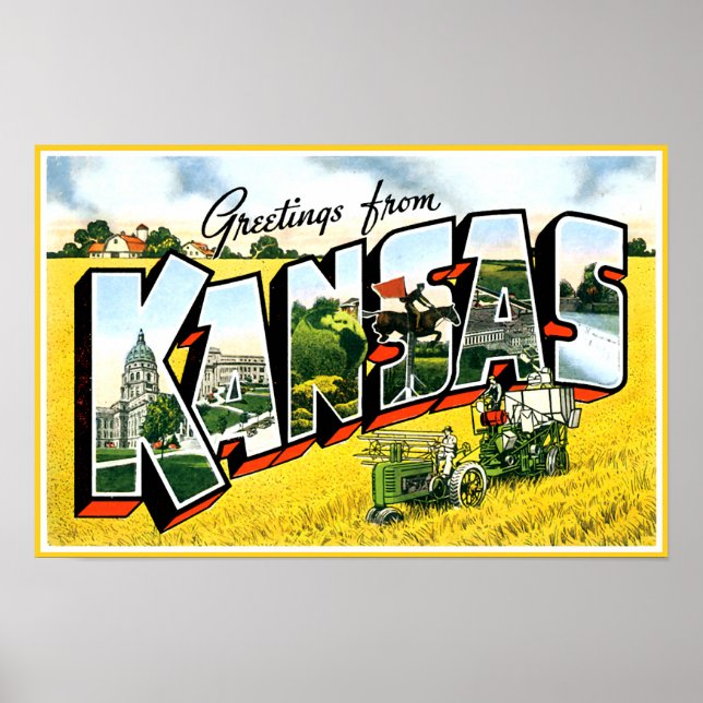 Hälsning från Kansas Poster (Framsidan)