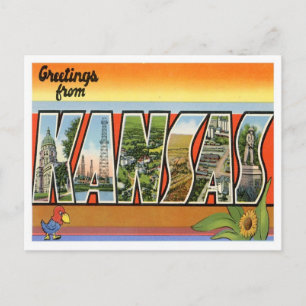 Hälsning från Kansas Vykort
