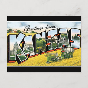 Hälsning från Kansas vykort
