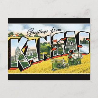 Hälsning från Kansas vykort