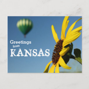 Hälsning från Kansas Vykort