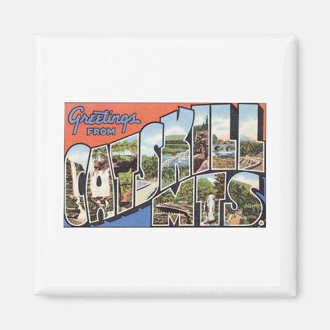 Hälsning från Katfärbergen Magnet (Framsidan)