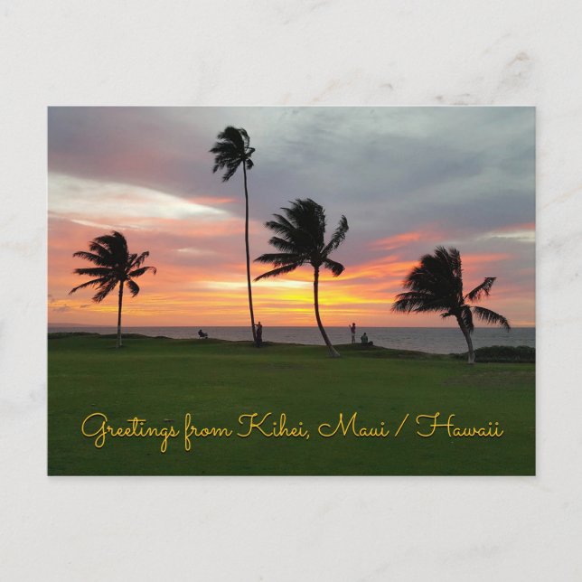 Hälsning från Kihei, Maui/Hawaii Vykort (Framsida)