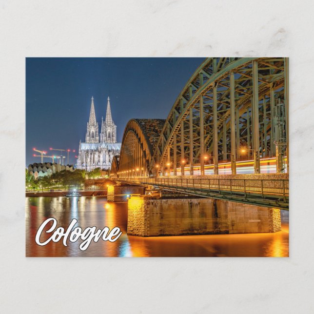 Hälsning från Köln, Tyskland Vykort (Framsida)