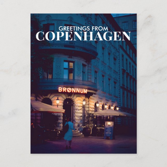 Hälsning från Köpenhamn Danmark Vykort (Framsida)