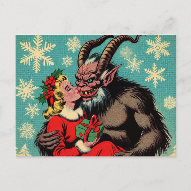 Hälsning från Krampus Vykort (Framsida)