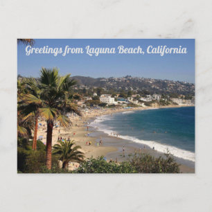 Hälsning från Laguna Beach California Postcard Vykort