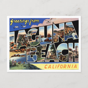 Hälsning från Laguna Beach, California Travel Vykort