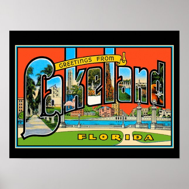 Hälsning från Lakeland Poster (Framsidan)