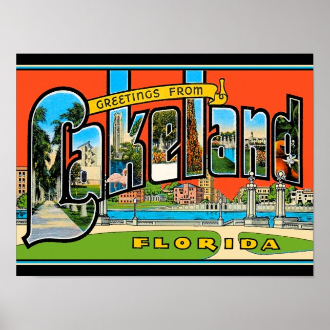 Hälsning från Lakeland Poster (Framsidan)