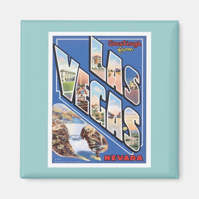 Hälsning från Las Vegas Magnet (Framsidan)