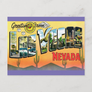 Hälsning från Las Vegas Nevada Travel Postcard Vykort