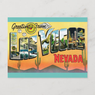 Hälsning från Las Vegas Nevada Travel Postcard Vykort