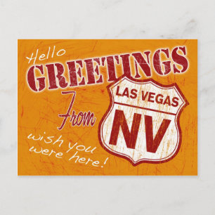 Hälsning från Las Vegas Nevada-vykort Vykort