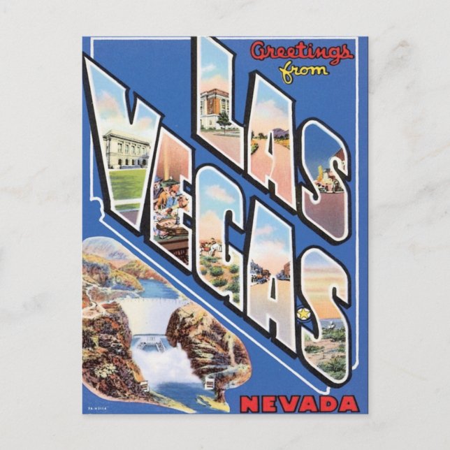 Hälsning från Las Vegas Vykort (Framsida)