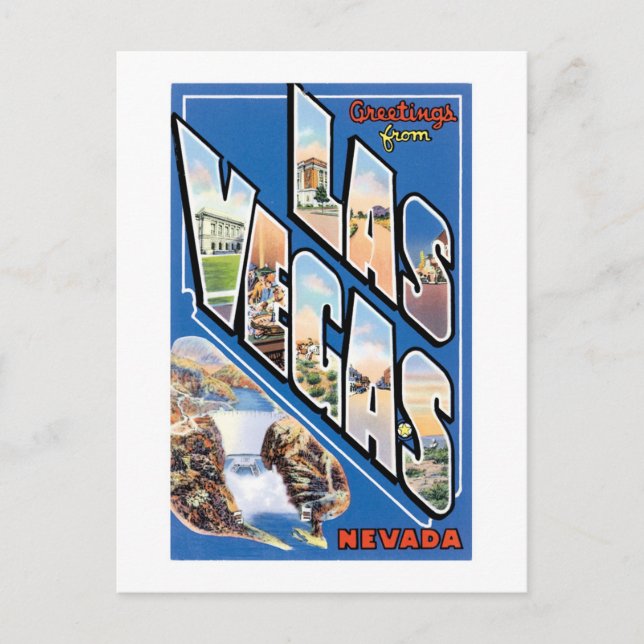 Hälsning från Las Vegas! Vykort (Framsida)