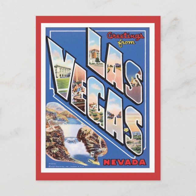 Hälsning från Las Vegas Vykort (Framsida)