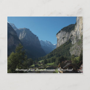 Hälsning från Lauterbrunnen, Schweiz 1 Vykort