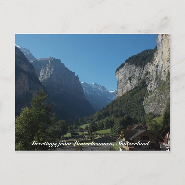 Hälsning från Lauterbrunnen, Schweiz 1 Vykort (Framsida)