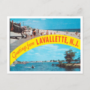 Hälsning från Lavallette, New jersey Travel Vykort