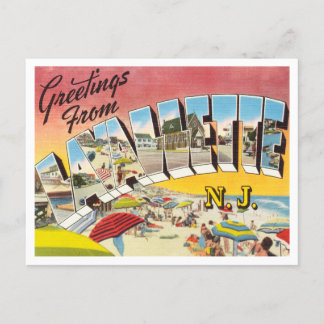Hälsning från Lavallette, New jersey Travel Vykort
