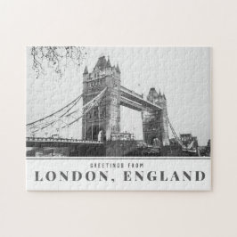 Hälsning från London Torn Bridge Pussel