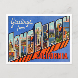 Hälsning från Long Beach, California Travel Vykort