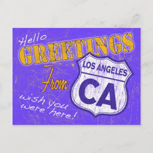 Hälsning från Los Angeles California Postcard Vykort